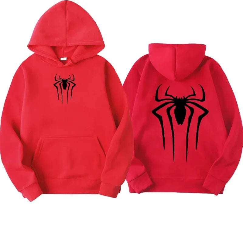 Men's Sweatshirt Fashion Spider Print Hoodie