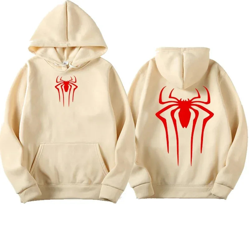 Men's Sweatshirt Fashion Spider Print Hoodie