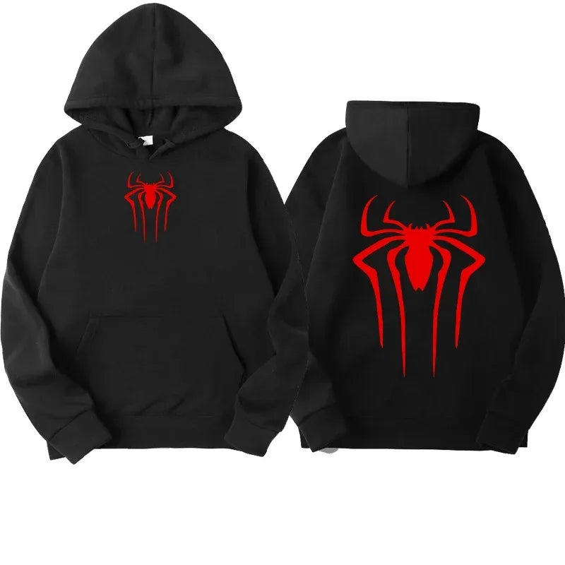 Men's Sweatshirt Fashion Spider Print Hoodie
