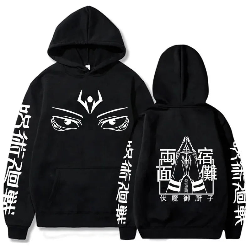 Hoodies New Japanese Anime Graphic Printing Sweatshirts for Men Womnen Hip Hop Casual Autumn Winter Fleece Streetwear Tops