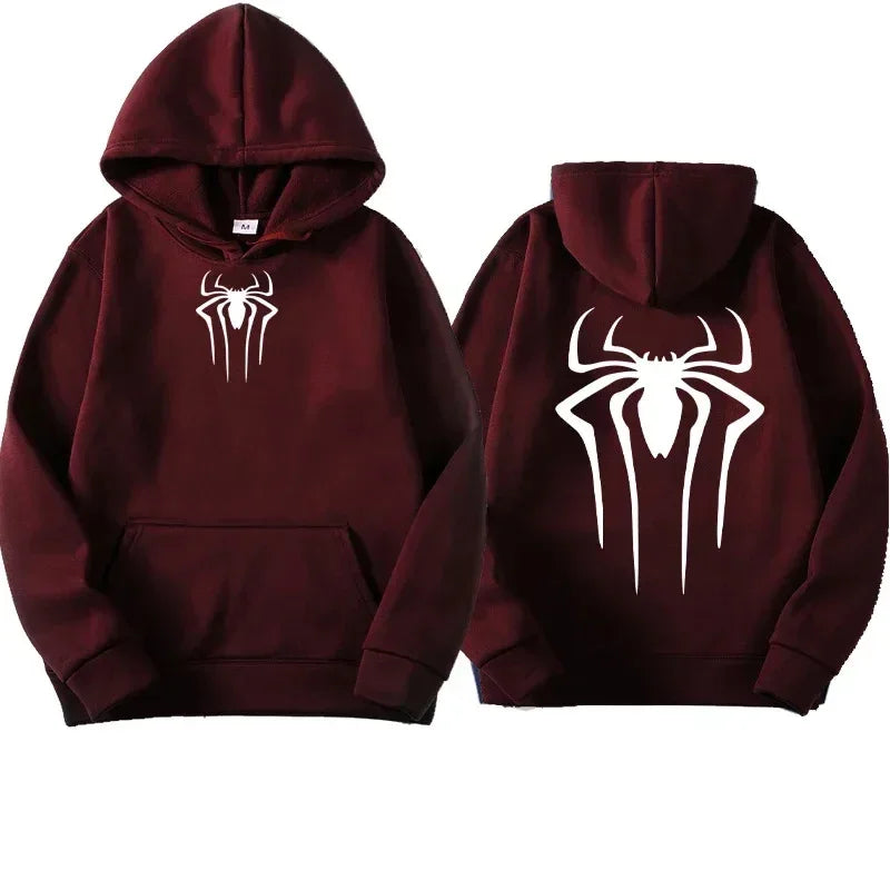 Men's Sweatshirt Fashion Spider Print Hoodie