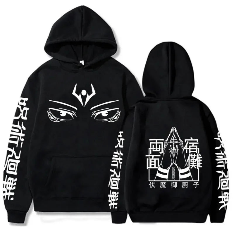 Hoodies New Japanese Anime Graphic Printing Sweatshirts for Men Womnen Hip Hop Casual Autumn Winter Fleece Streetwear Tops