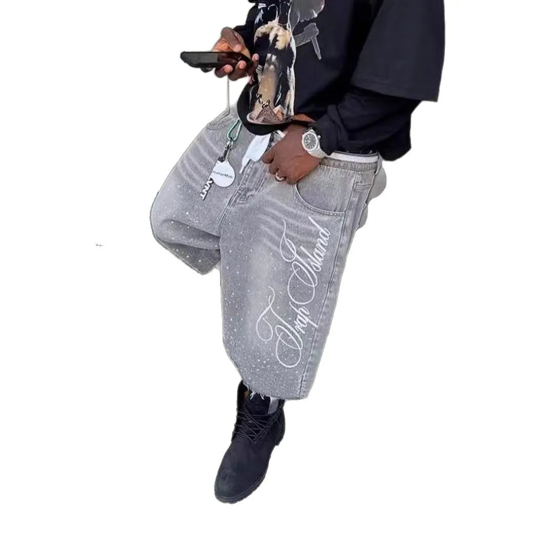 Men Wide Leg Jeans